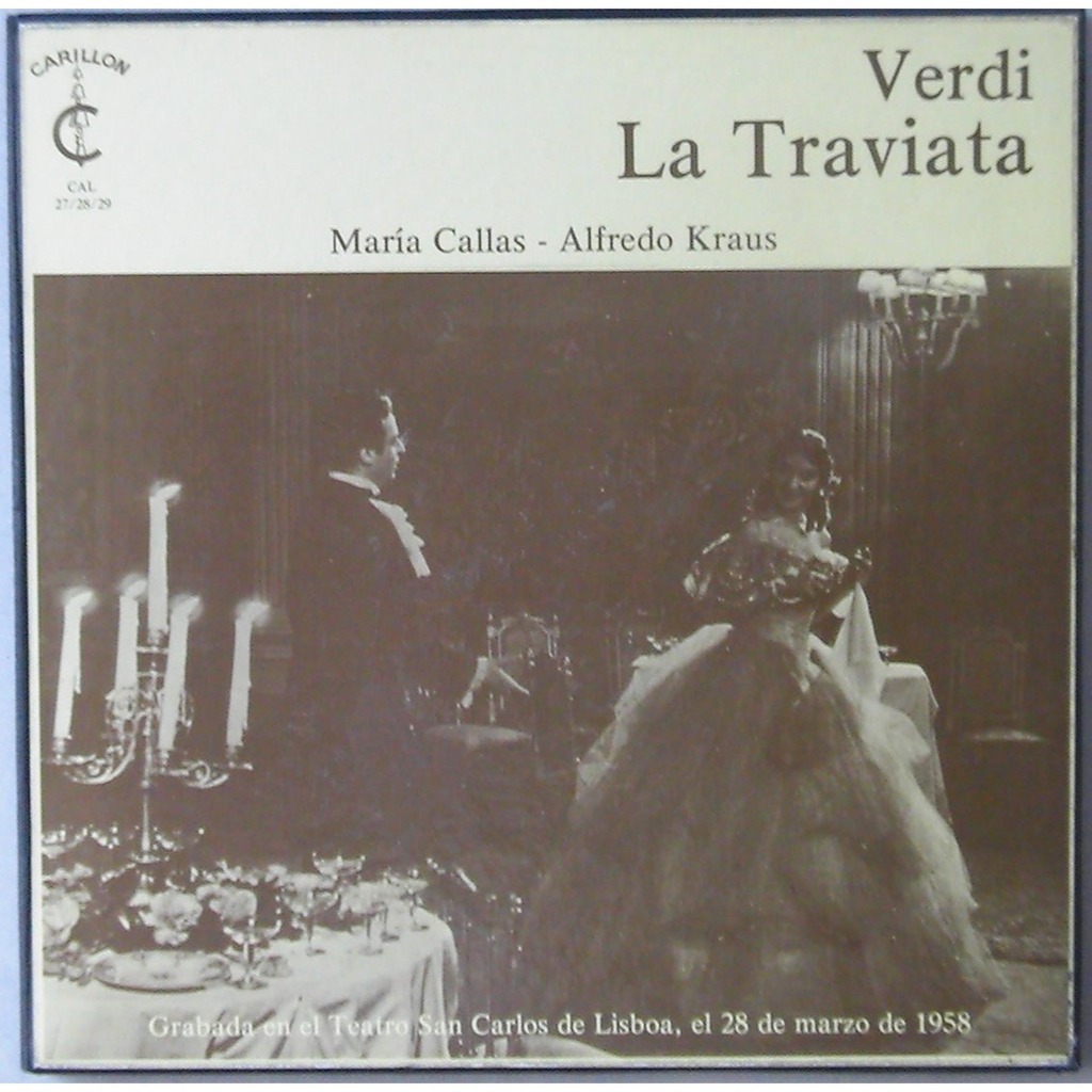 La traviata lisboa 1958 by Maria Callas Alfredo Kraus, LP Box set