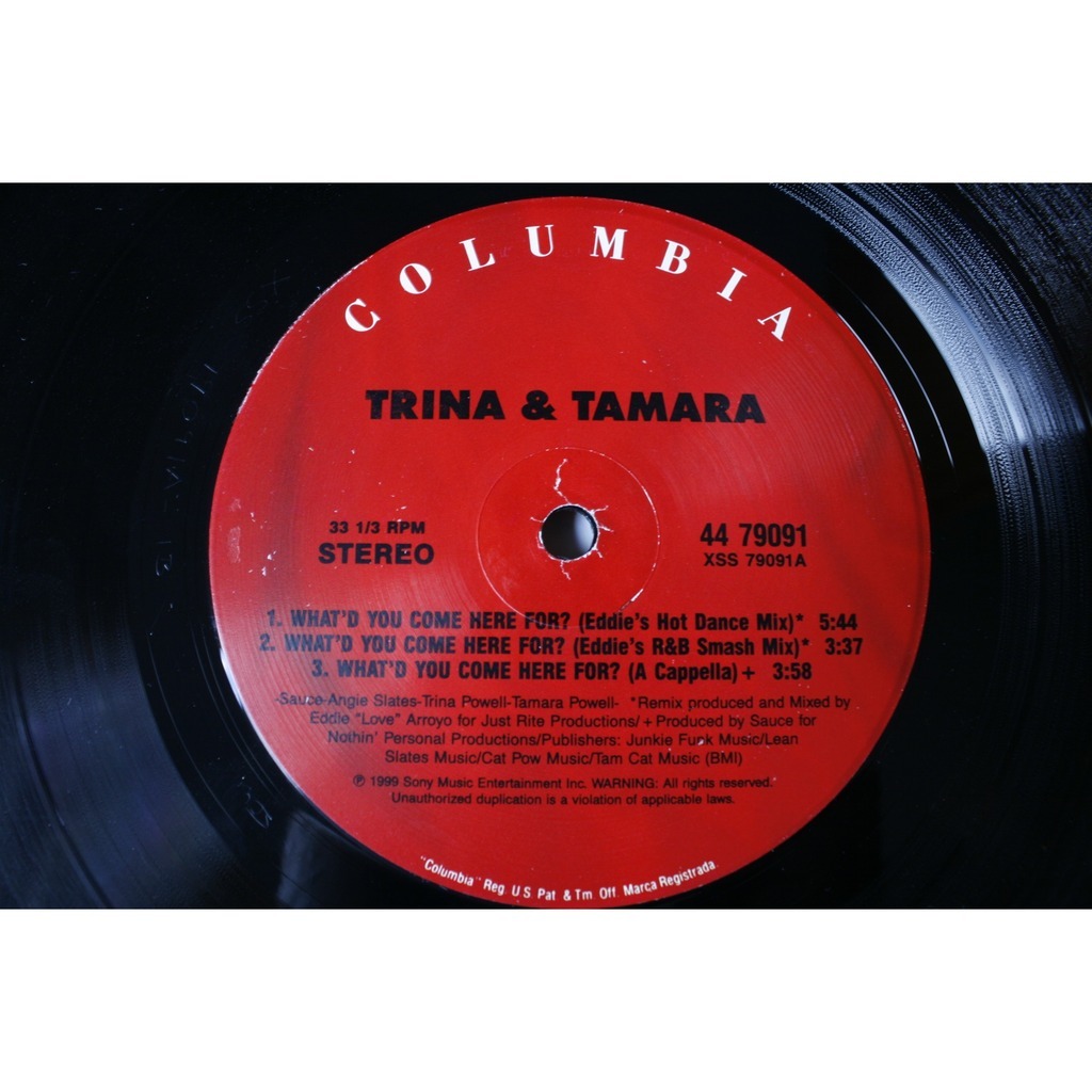 TRINA & TAMARA what'd you come here for?, LP for sale on