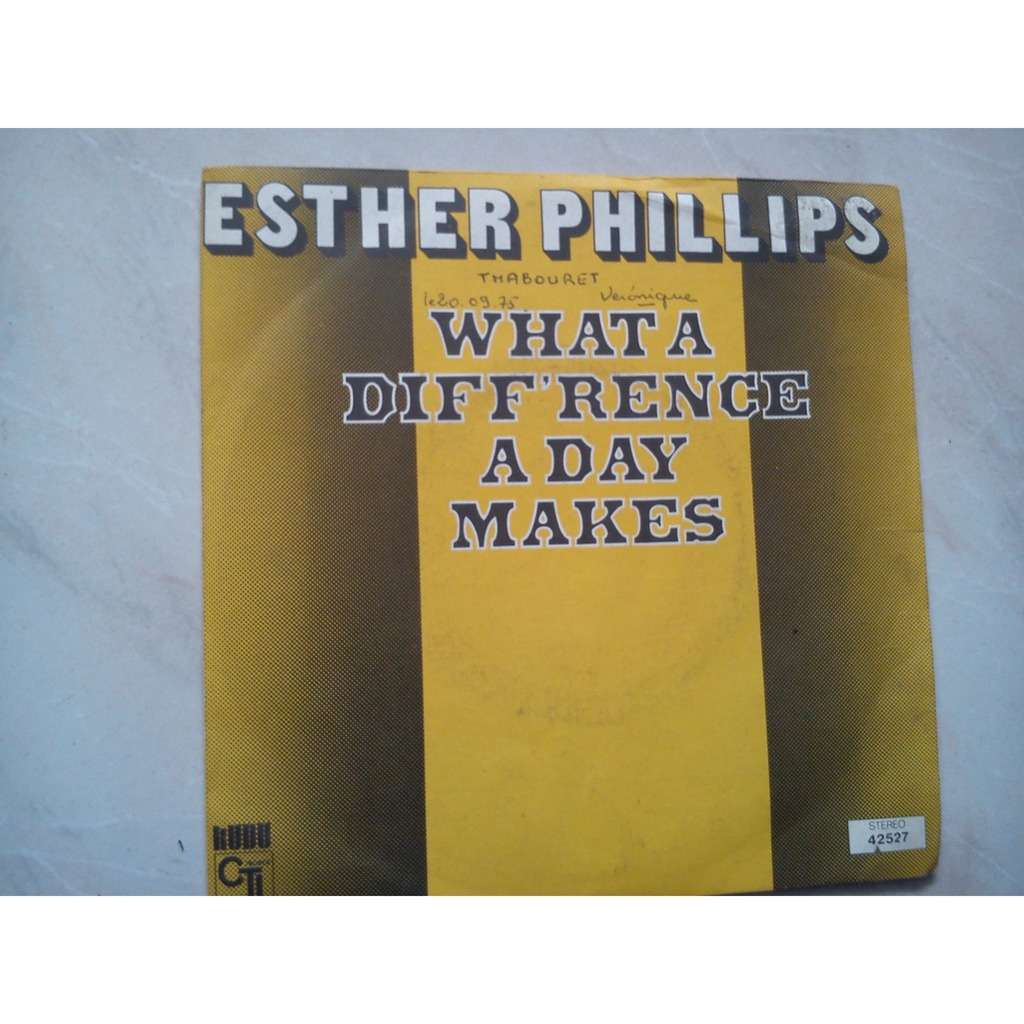 What A Diffrence A Day Makes De Esther Phillips Sp Chez Brando51 Ref116194058