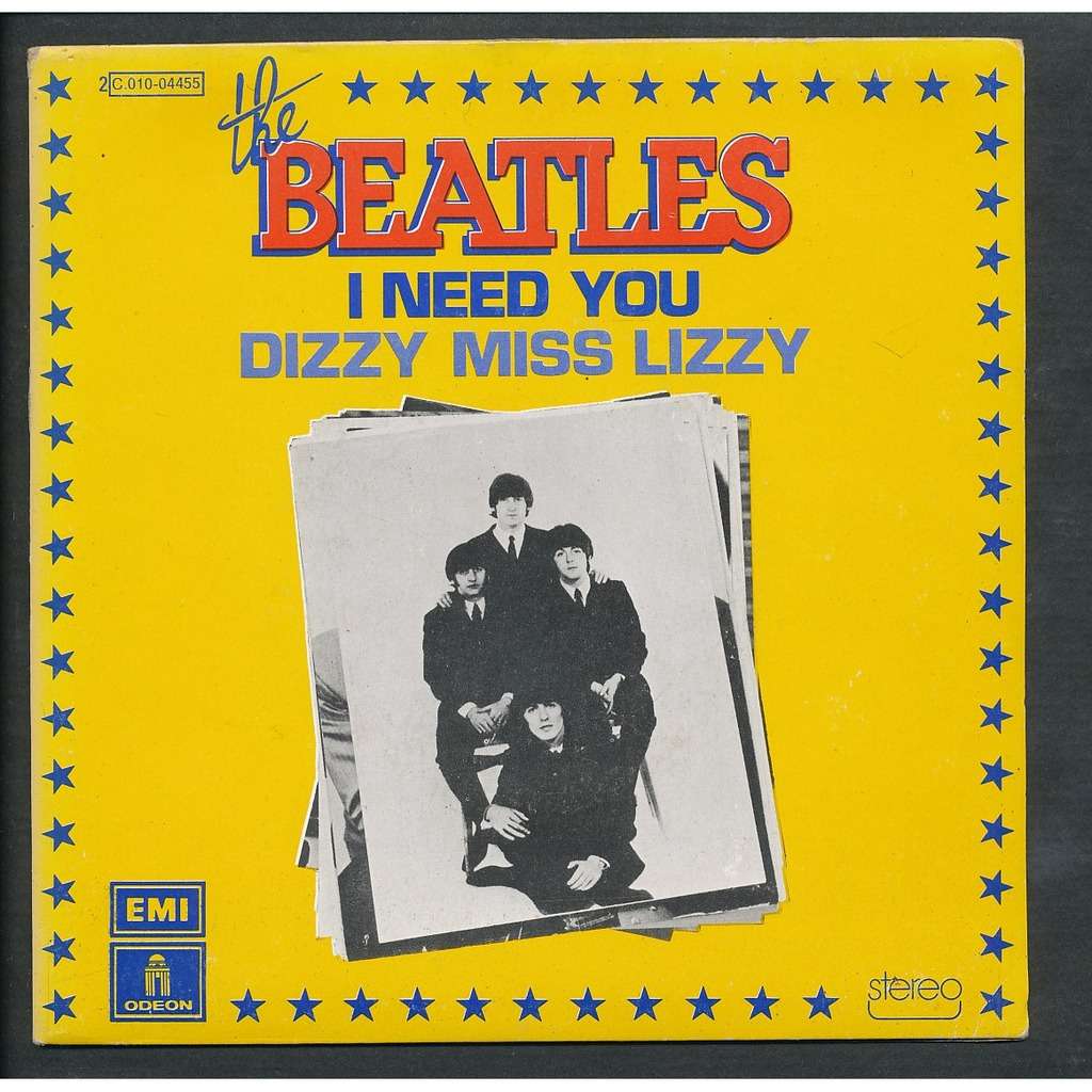 I Need You Dizzy Miss Lizzy By The Beatles Sp With Neil93