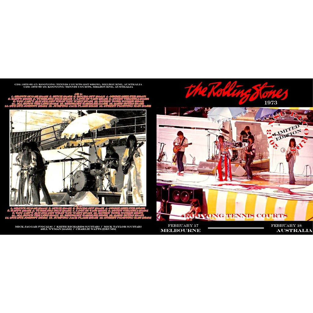 Melbourne, australia 1973 limited 2cd by The Rolling Stones, CD x 2