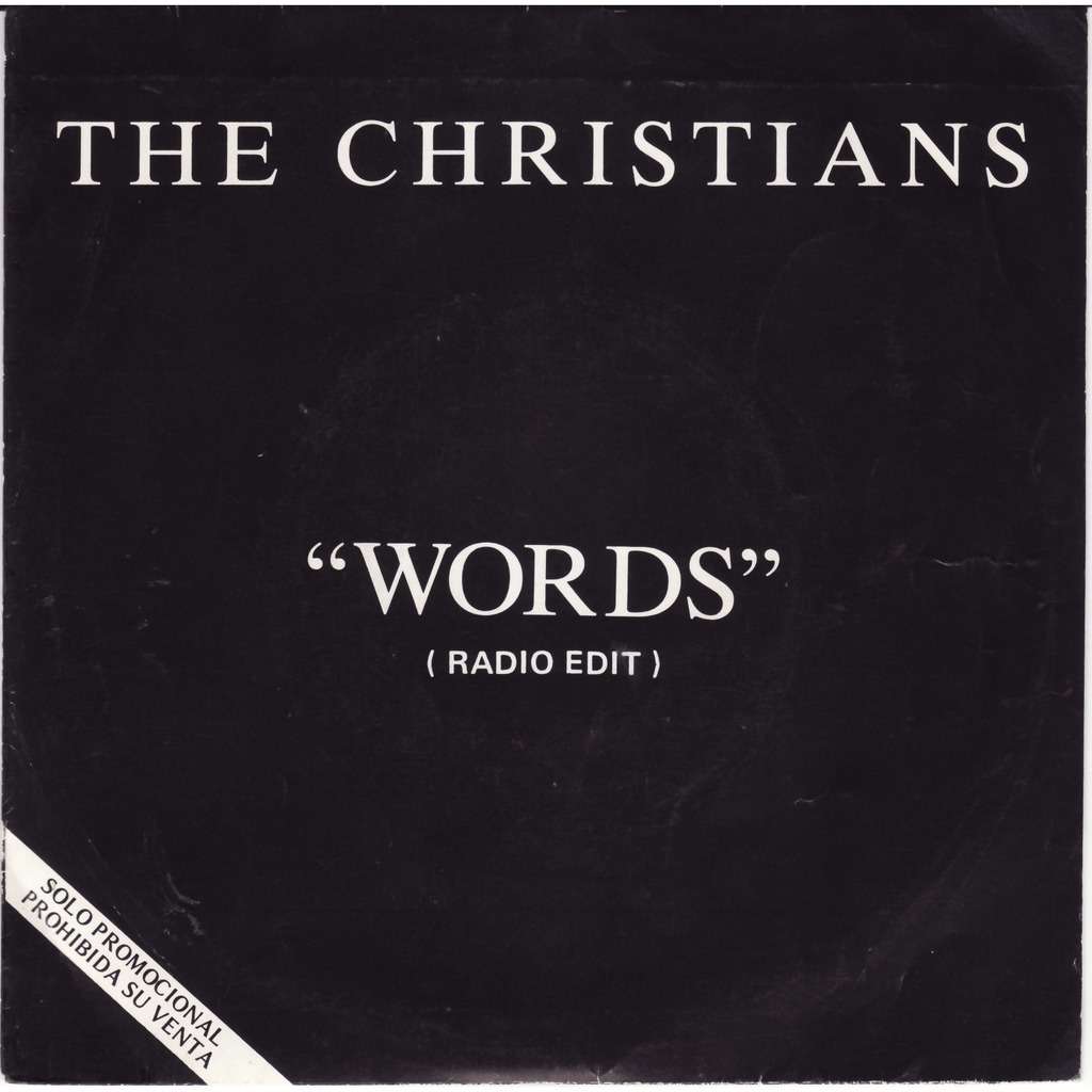 Words (promo radio edit) de The Christians, SP chez lezobois Ref