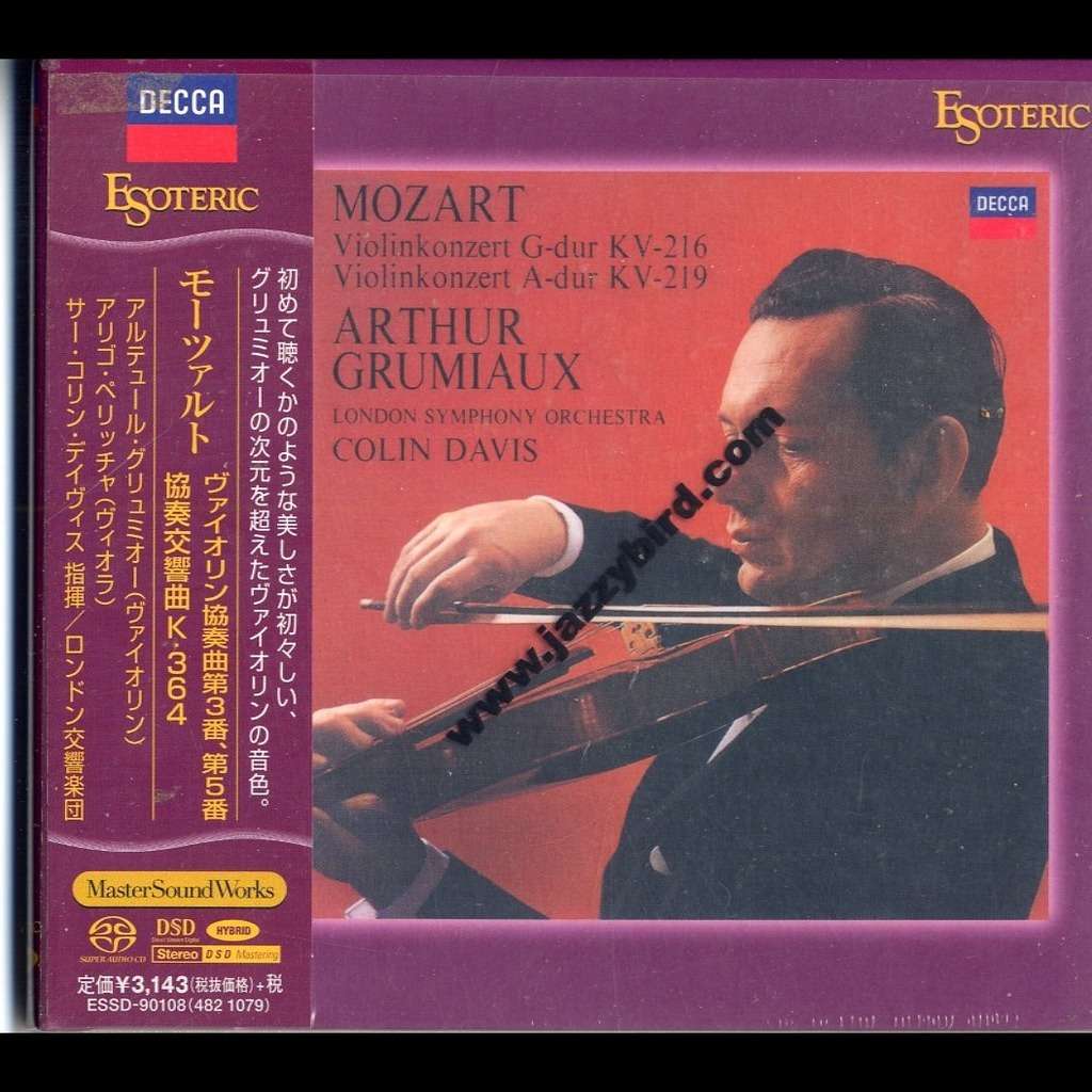 Wolfgang amadeus mozart violin concerto no. 3 by Colin Davis, SACD with