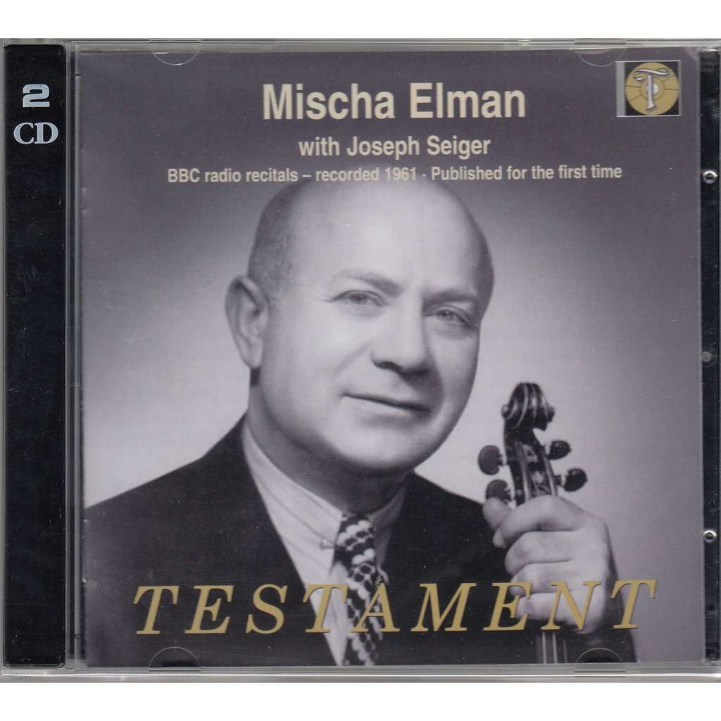 Mischa Elman <b>BBC Rec</b>.1961 Handel Beethoven Bach Espejo Vitali Brahms Achron <b>...</b> - 117989752