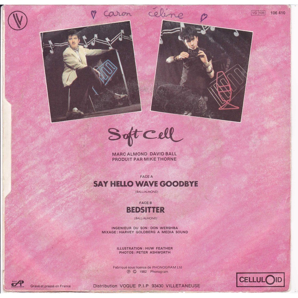 Say Hello Wave Goodbye By Soft Cell ( Softcell ), SP With Maziksound ...