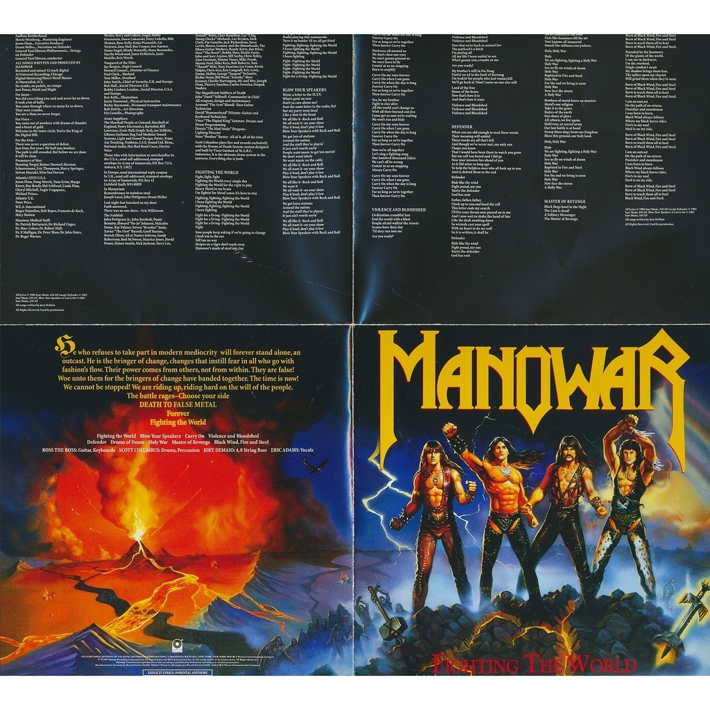 Fighting The World Kings Of Metal On Manowar Cd