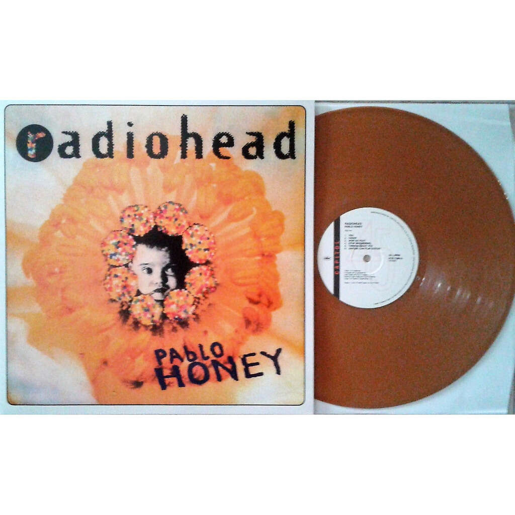 Pablo Honey Usa Ltd Re Trk Lp Honey Coloured Wax Full Ps Von