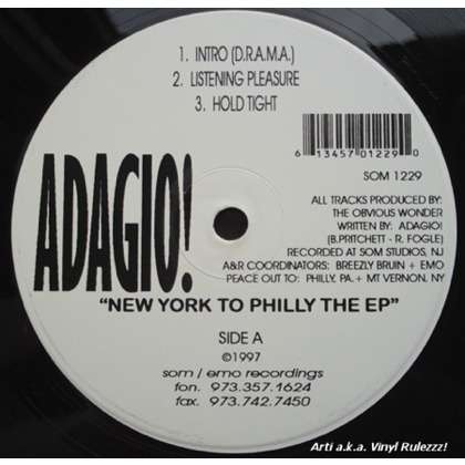 New york to philly the ep by Adagio!, 12inch with french