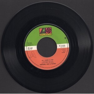 EMERSON LAKE AND PALMER ALL I WANT IS YOU - TIGER IN A SPOTLIGHT .. .. .. .. .. .. POCHETTE PAPIER BLANC ( MINT )