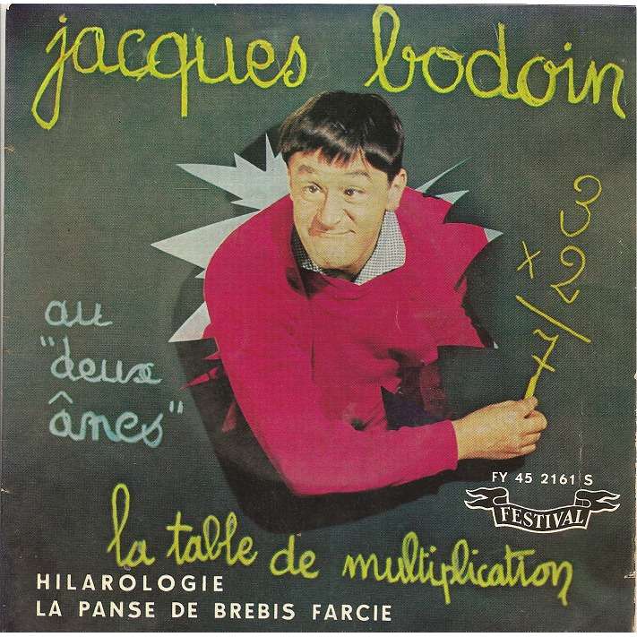 Jacques Bodoin la table de mutiplication +2