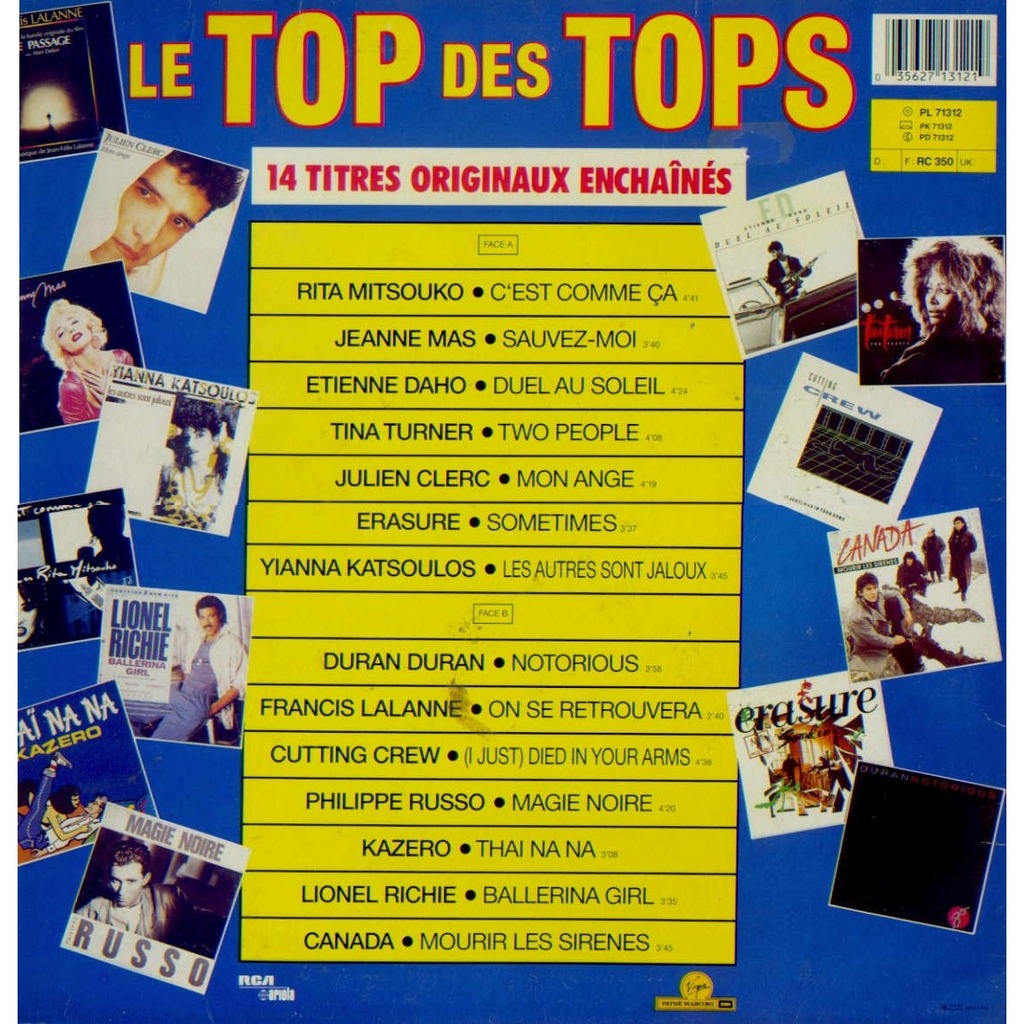Le top des tops vol 1 14 titres originaux enchaines de Various