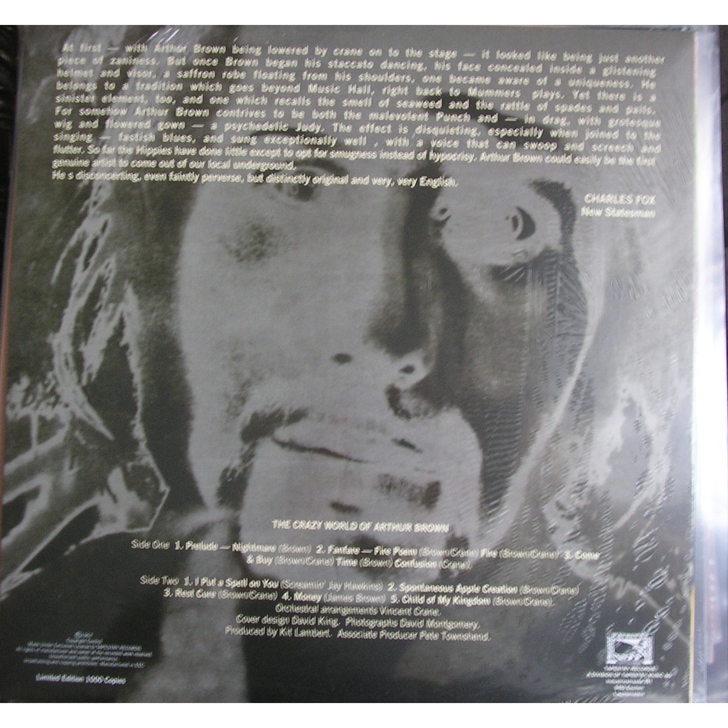 The crazy world of arthur brown by Arthur Brown, LP with ald93 Ref