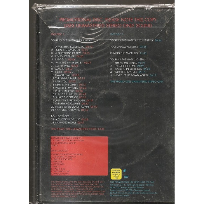  depeche mode  -  touring the angel milan promo 