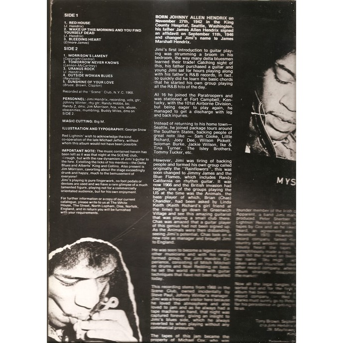  jimi hendrix jim morrison johnny winter  -  woke up this morning 