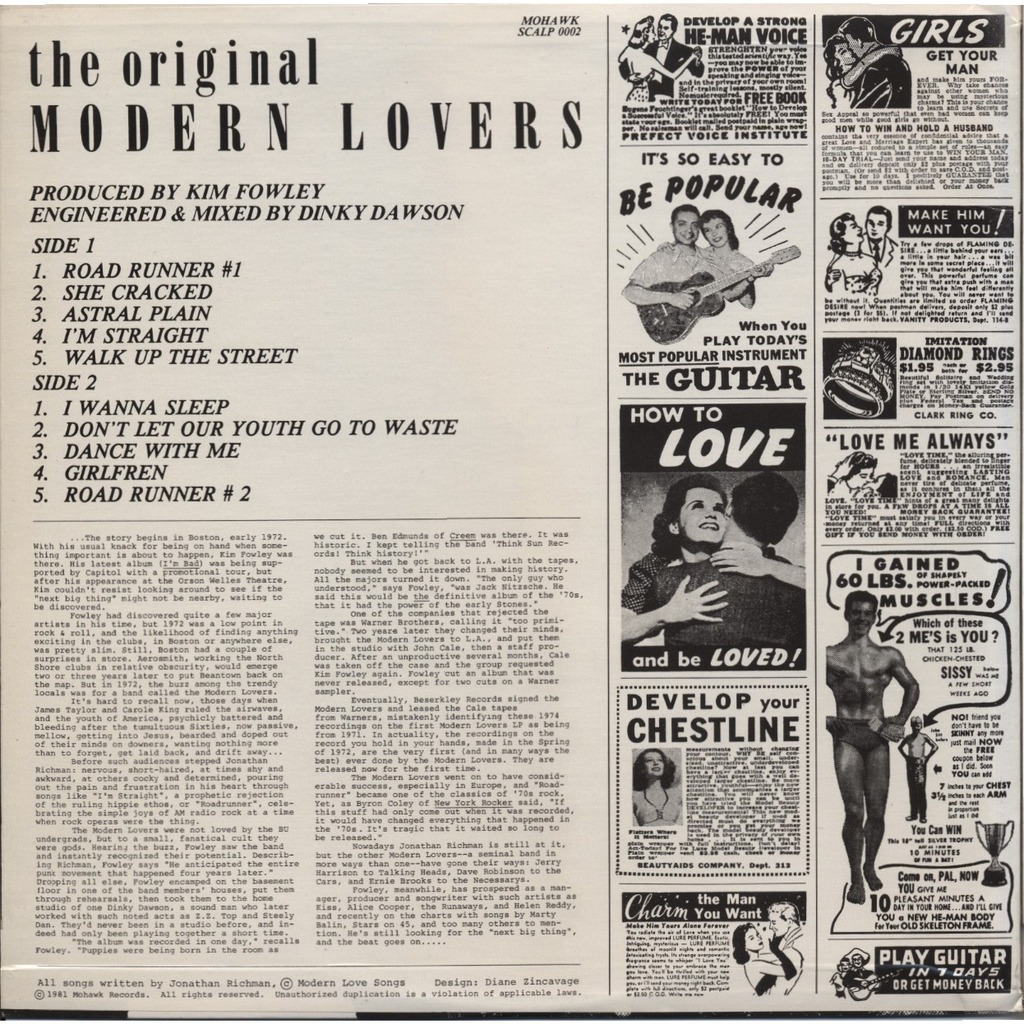 THE MODERN LOVERS ( Jonathan Richman ) the original modern lovers