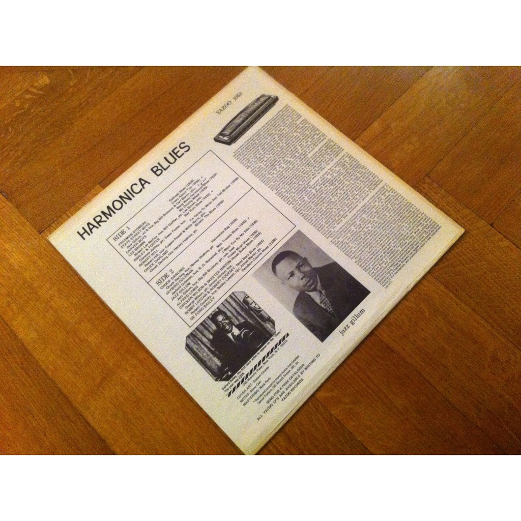 Harmonica blues / superb crumb cover yazoo nm by Jazz Gillum + Al / Robert Crumb Cover Yazoo Nm