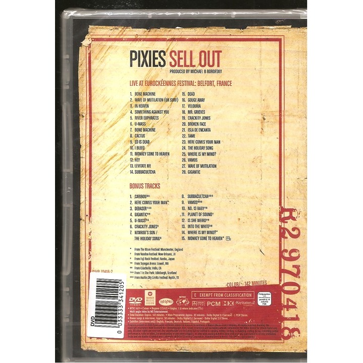  pixies  -  sell out 2004 