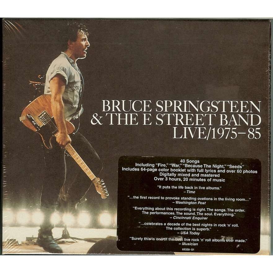 Live 1975-85 - germany cbs 1986 deleted 40-track 3cd by Bruce