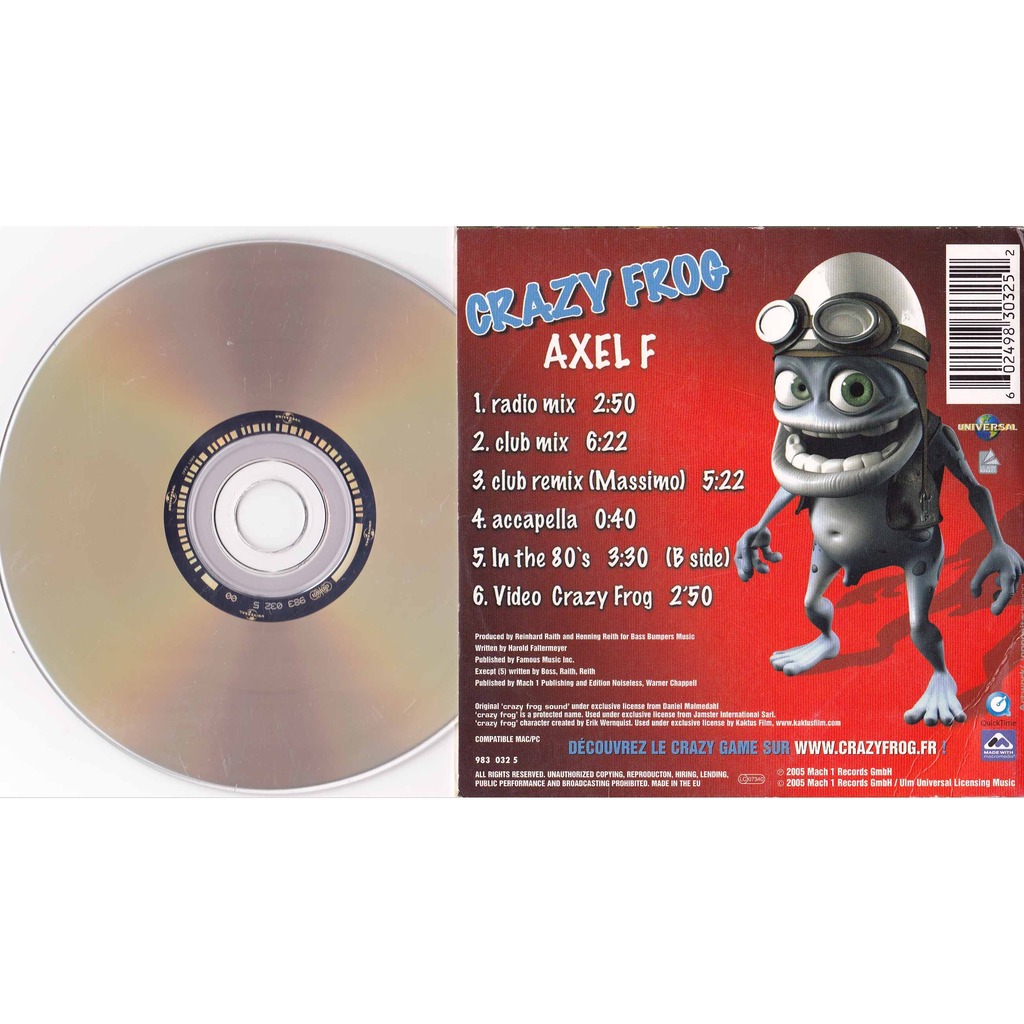 Английская песня крейзи. Crazy Frog CD 2005. Crazy Frog диск. Crazy Frog CD диск. Crazy Frog диск DVD.