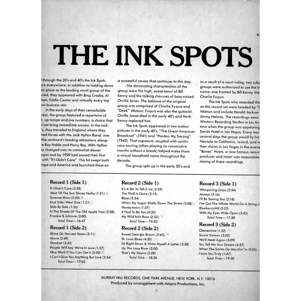 The best of the ink spots by Ink Spots, LP x 3 with sango Ref115895295