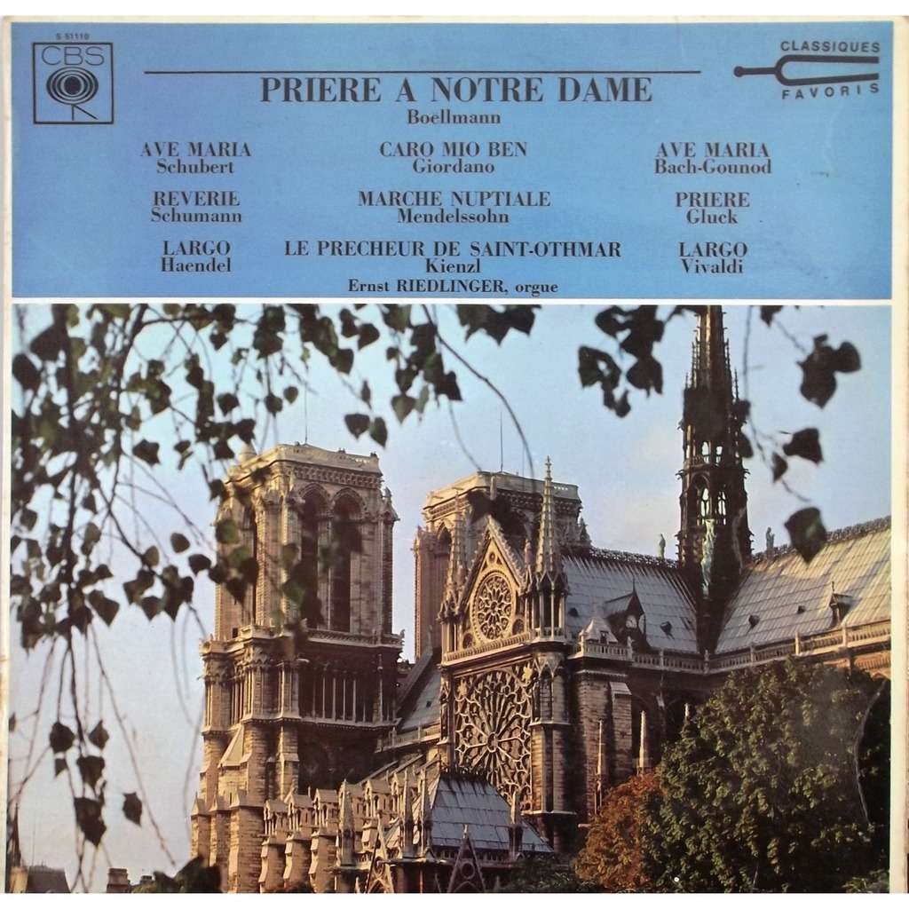 Prière à notre dame schubert, giordano, schumann, mendelssohn, gluck