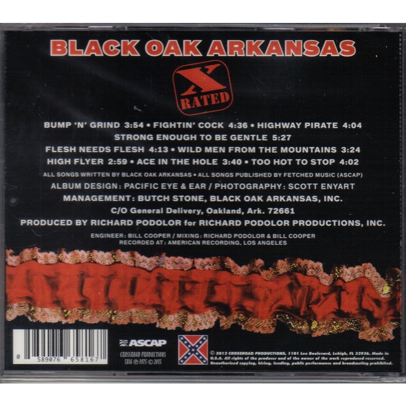 X rated by Black Oak Arkansas, CD with ald93 Ref115921444