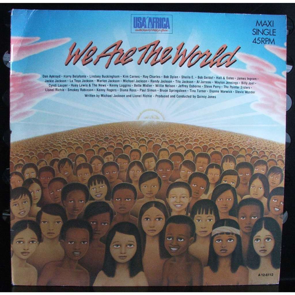 We are the world de Usa For Africa, Maxi 45T chez soulvintage59 - Ref ...
