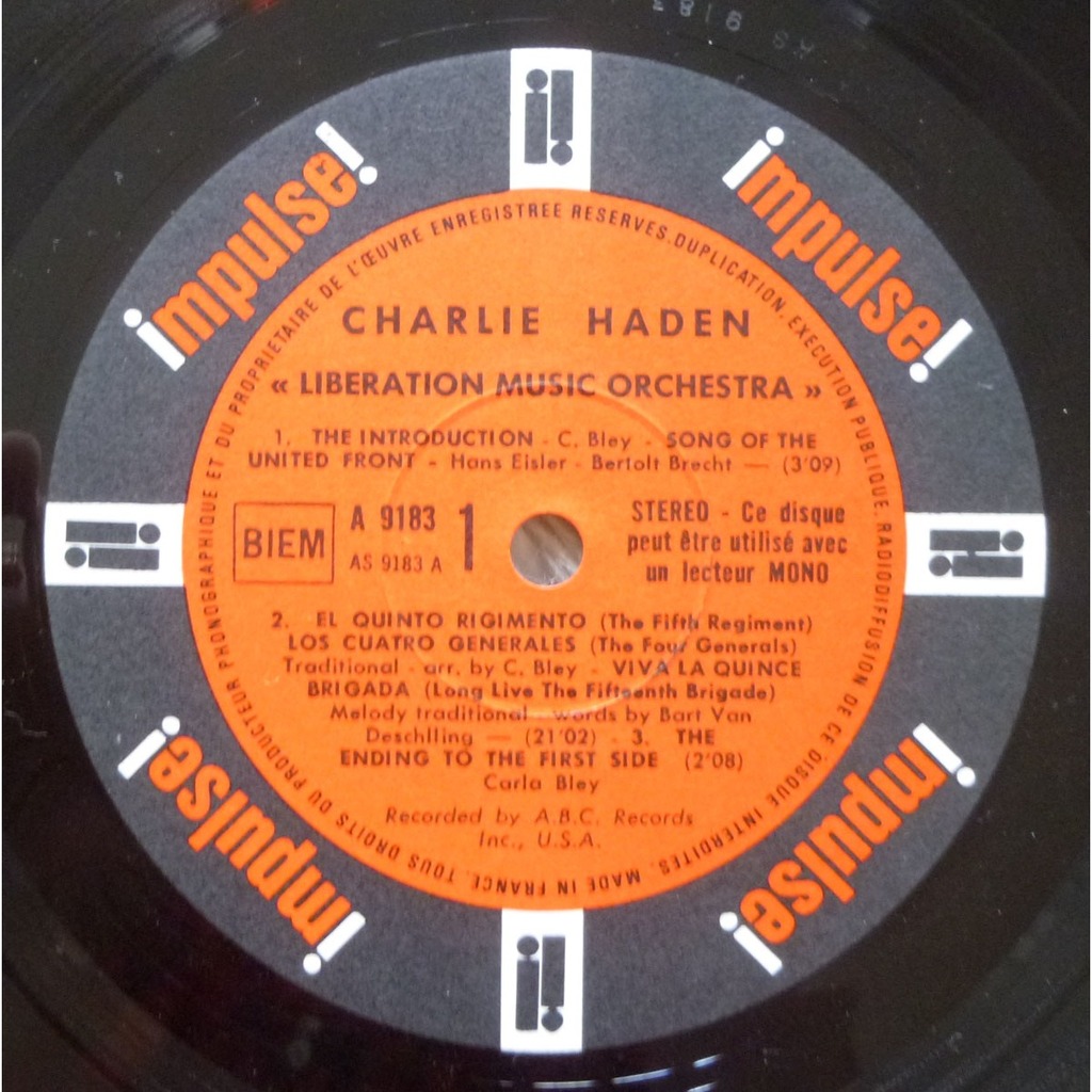 Liberation music orchestra ( us / french original press) by Charlie
