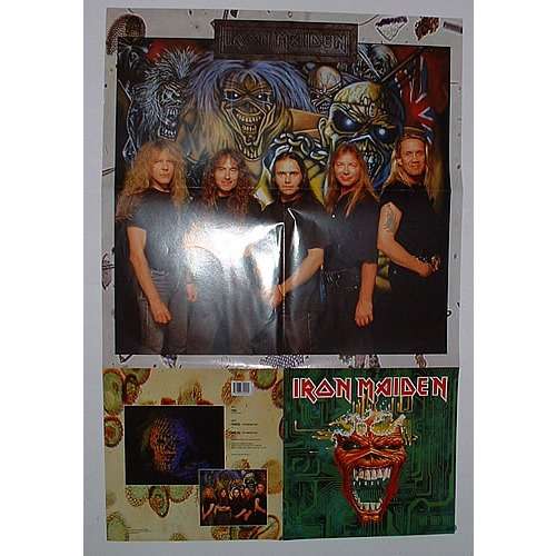 Virus (12) ltd edit foldout poster picture sleeve u.k by Iron Maiden
