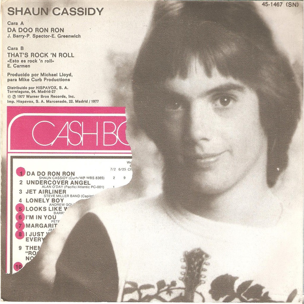 Da doo ron ron by Shaun Cassidy, SP with javalo Ref115996770