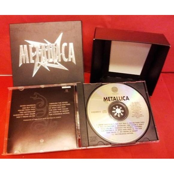 METALLICA black album box(spécial limited édition box carton)(original ...