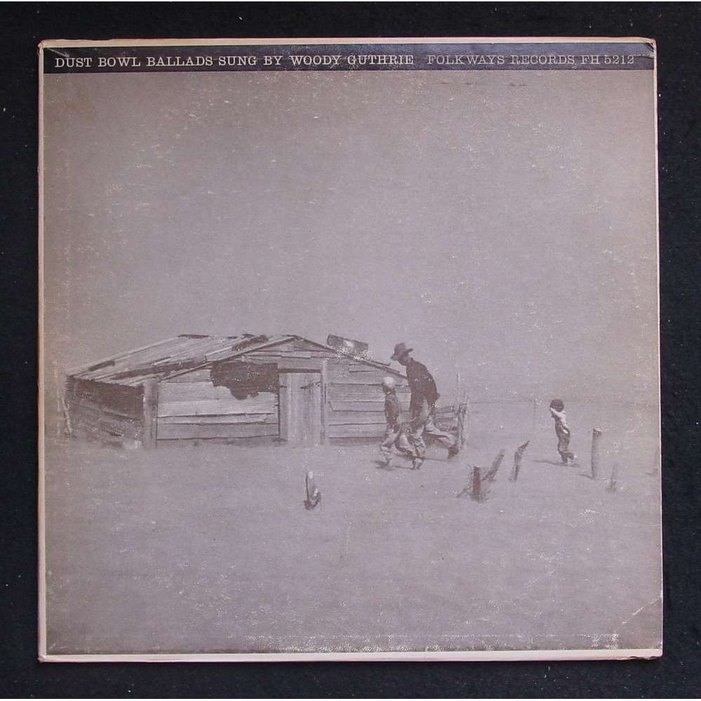 Dust bowl ballads by Woody Guthrie, LP with themroc - Ref:116138409