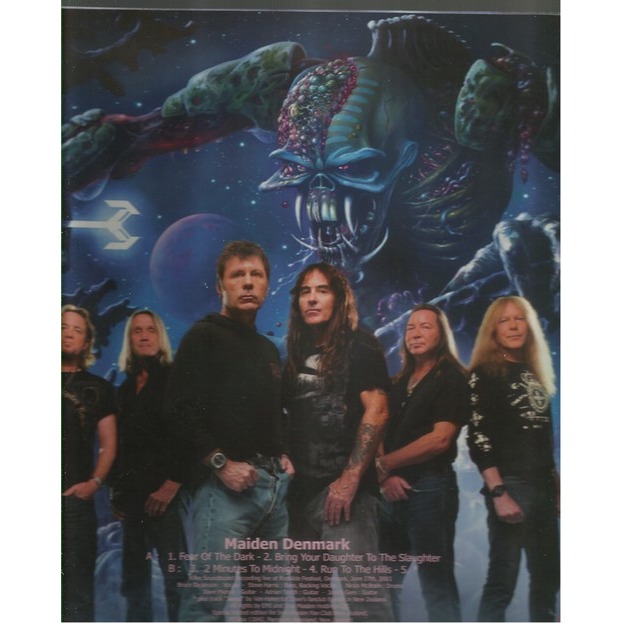  iron maiden  -  maiden denmark picturedisc 