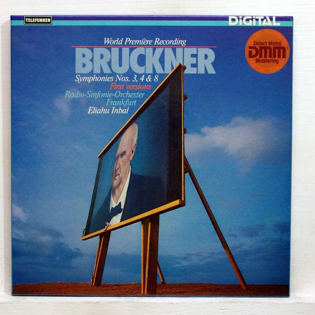 Bruckner : Symphonies Nos. 3, 4 & 8 By Eliahu Inbal, LP Box Set With ...