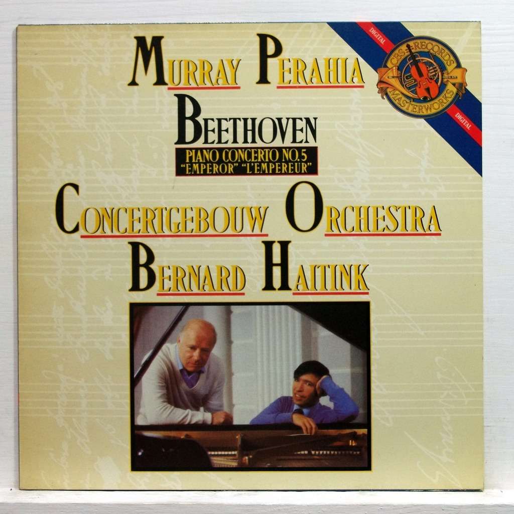 Beethoven : piano concerto no.5 by Murray Perahia, LP with ...