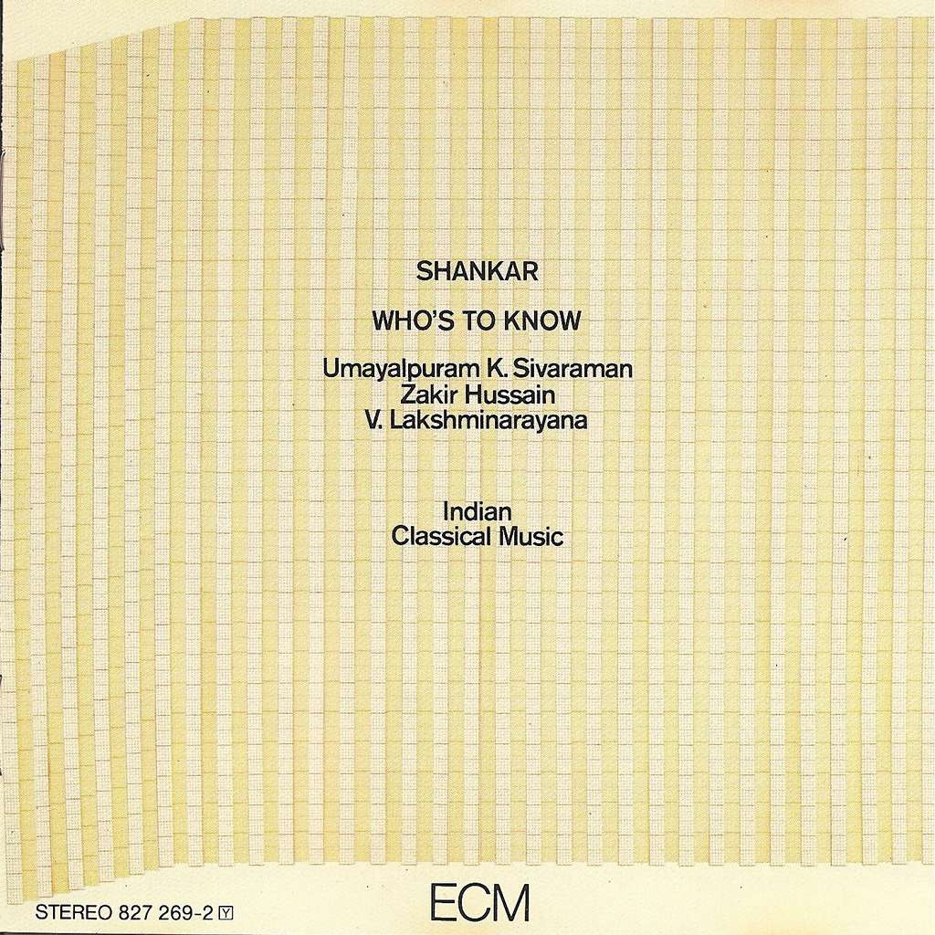 SHANKAR WHO'S TO KNOW