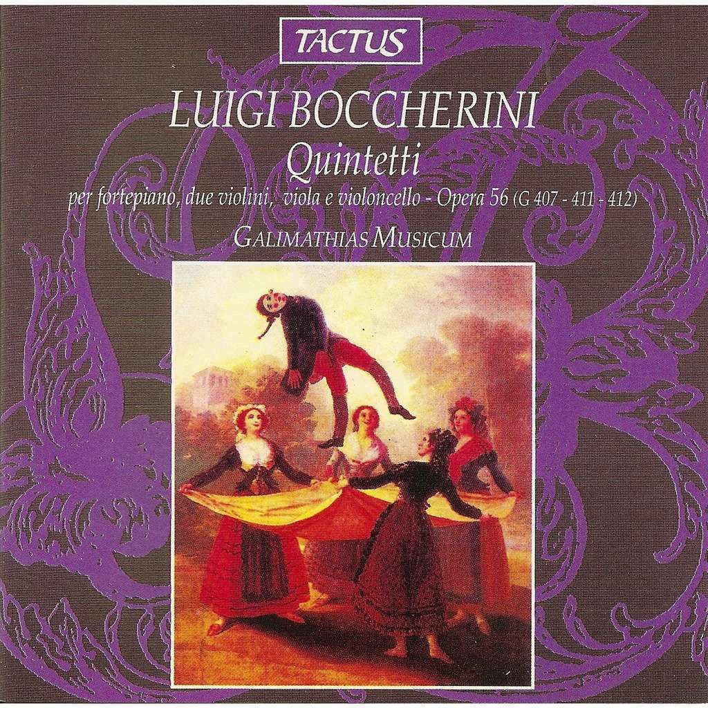 Luigi Boccherini: Quintetti By Galimathias Musicum, Cd With Pycvinyl 