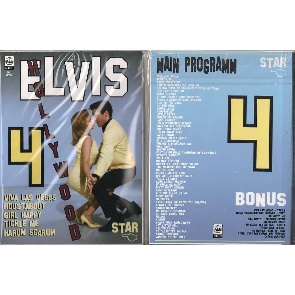 001 dvd digipack hollywood elvis vol.4 dvd digipack 66 clips video with  unreleased versions ! by Elvis Presley