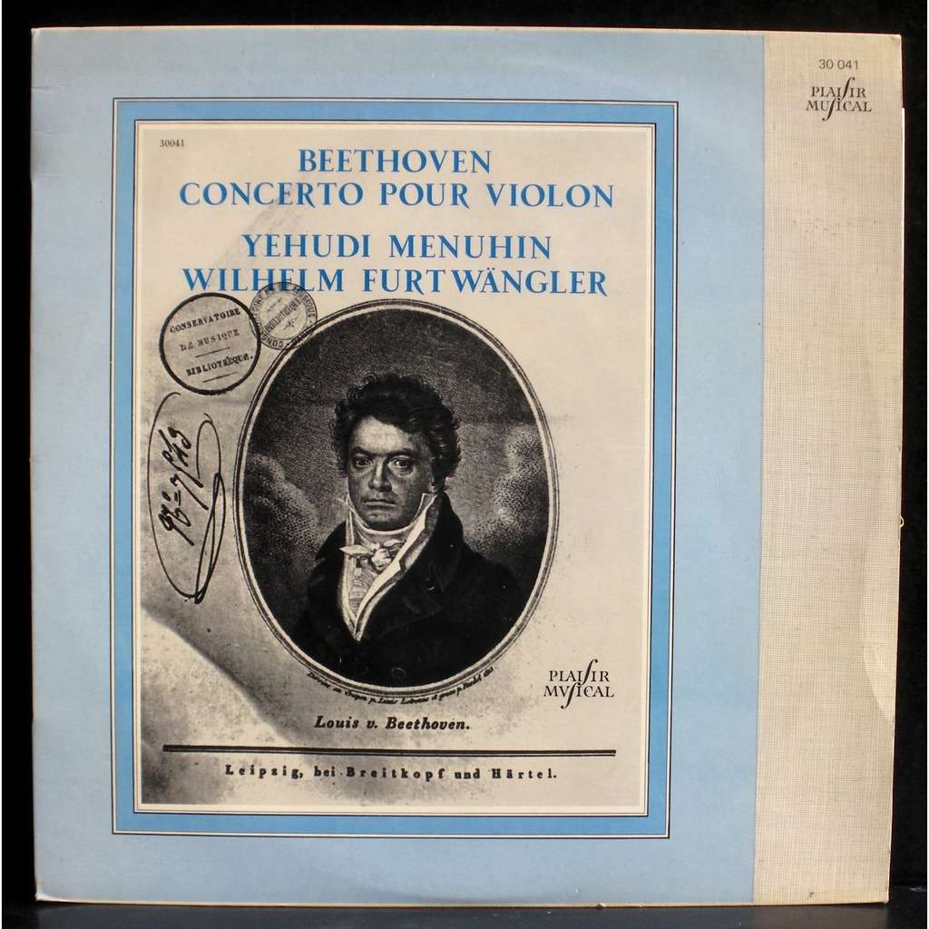 Beethoven concerto violon by Menuhin Furtwängler 53, LP with Vogelweith ...