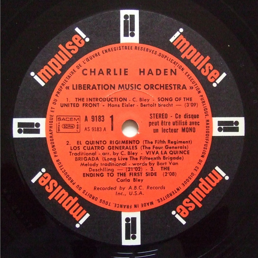 Liberation music orchestra by Charlie Haden, LP Gatefold with labelledoccasion Ref116648893
