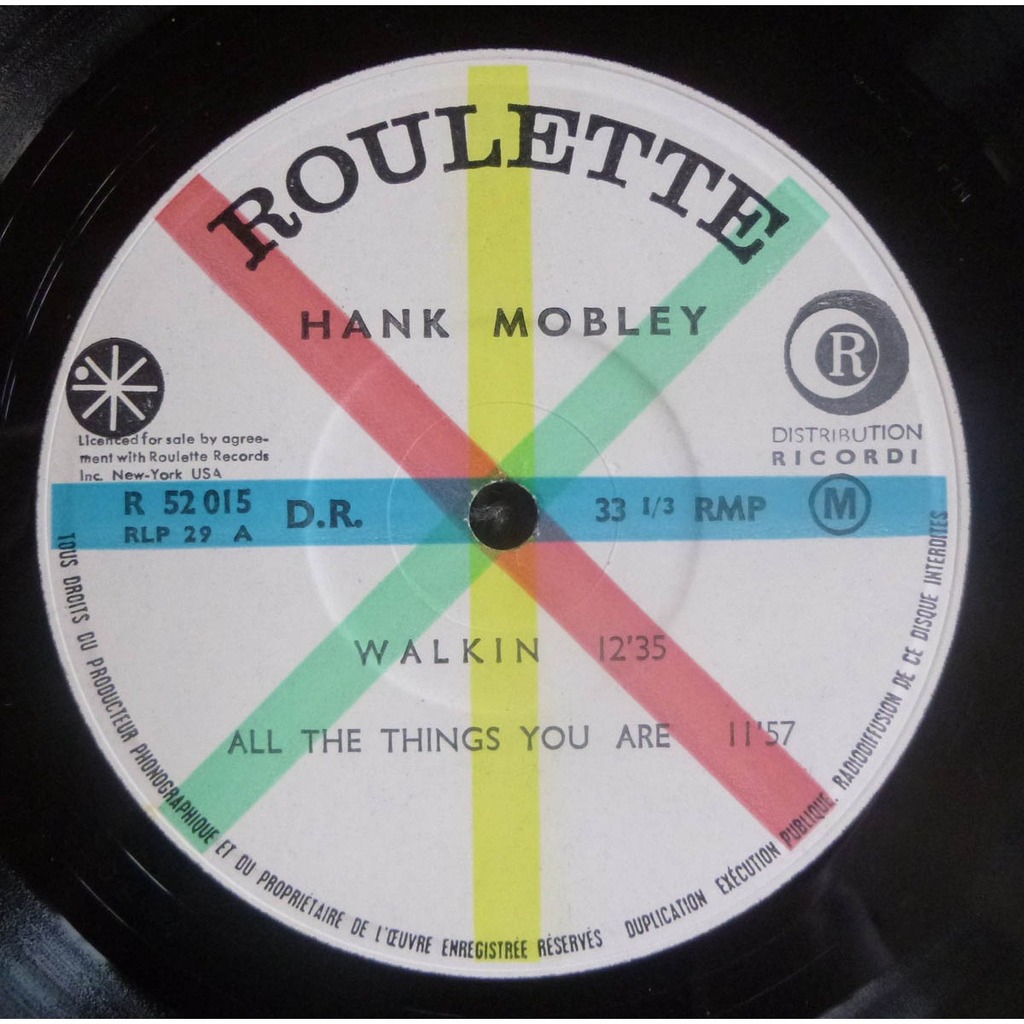 Monday night at birdland by Hank Mobley, LP with GEMINICRICKET Ref