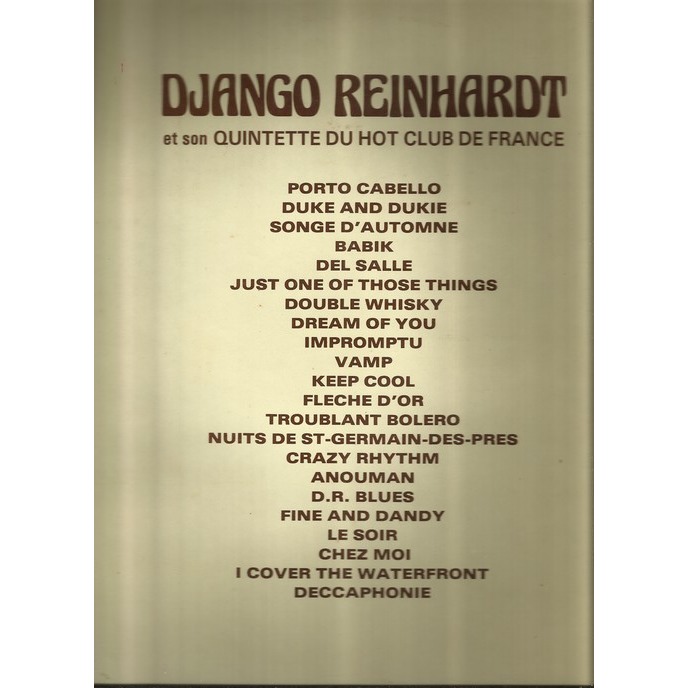  django reinhardt  -  et son quintette du hot club de france 