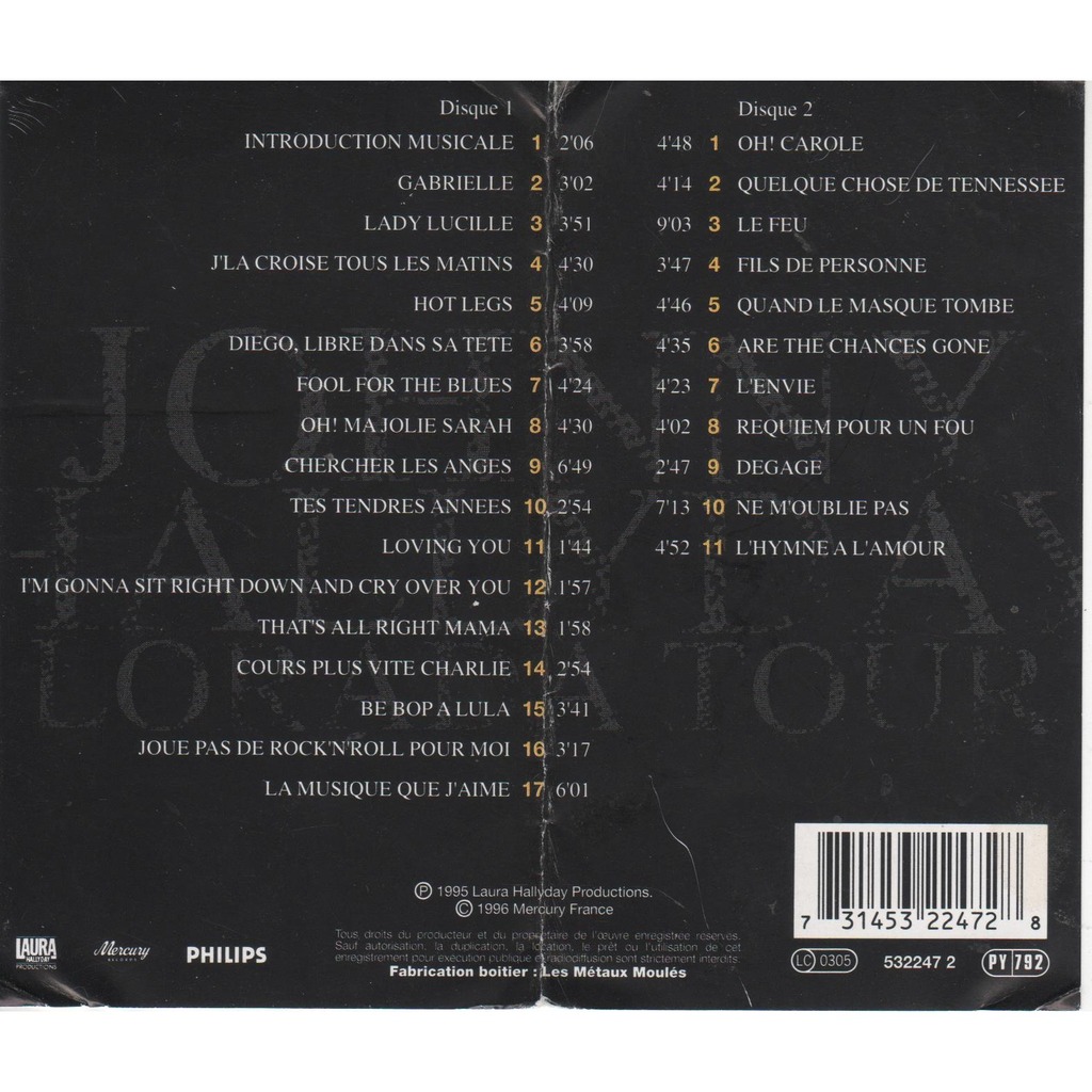 Lorada - album story paper sleeve de Johnny Hallyday, CD chez
