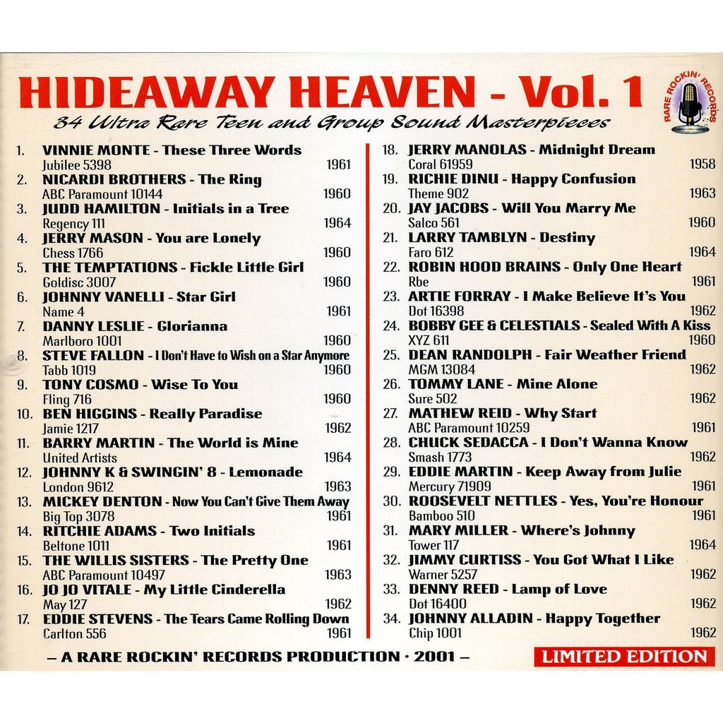 Hideaway heaven vol.1 by Popcorn Oldies, CD with angius44 Ref117119713