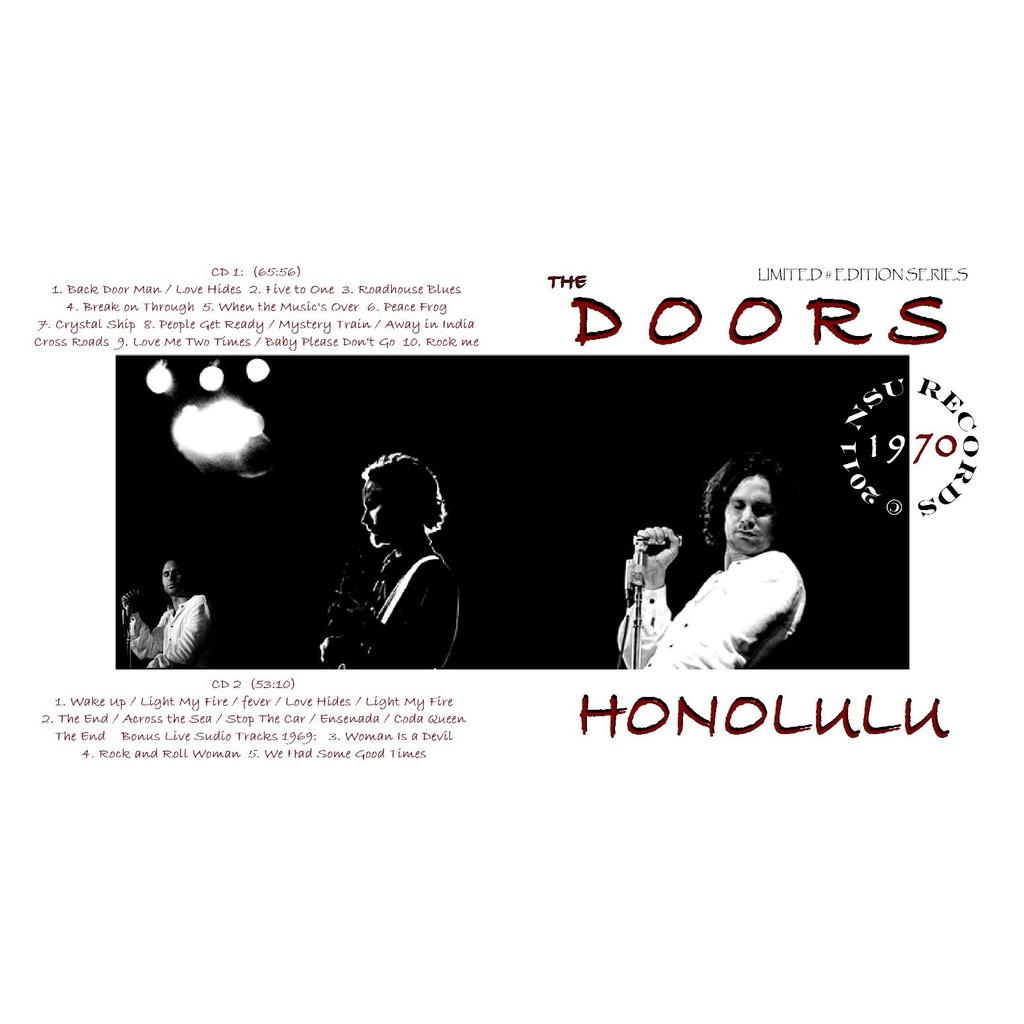 Honolulu hawaii convention center 1970 by The Doors, CD x 2 with