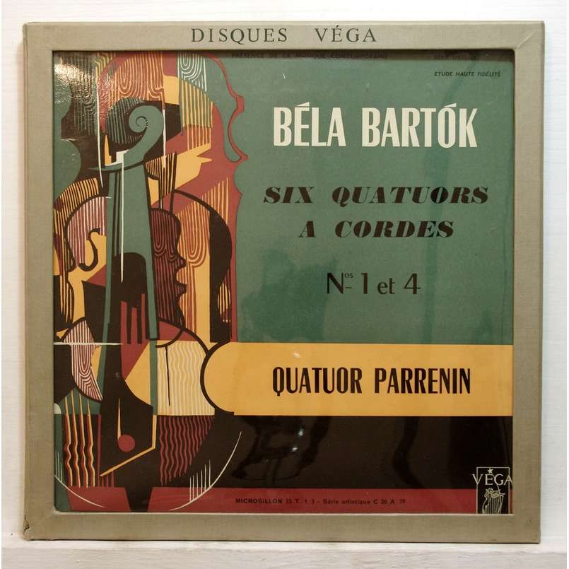 Bartok complete string quartets nos.16 by Quatuor Parrenin, LP Box