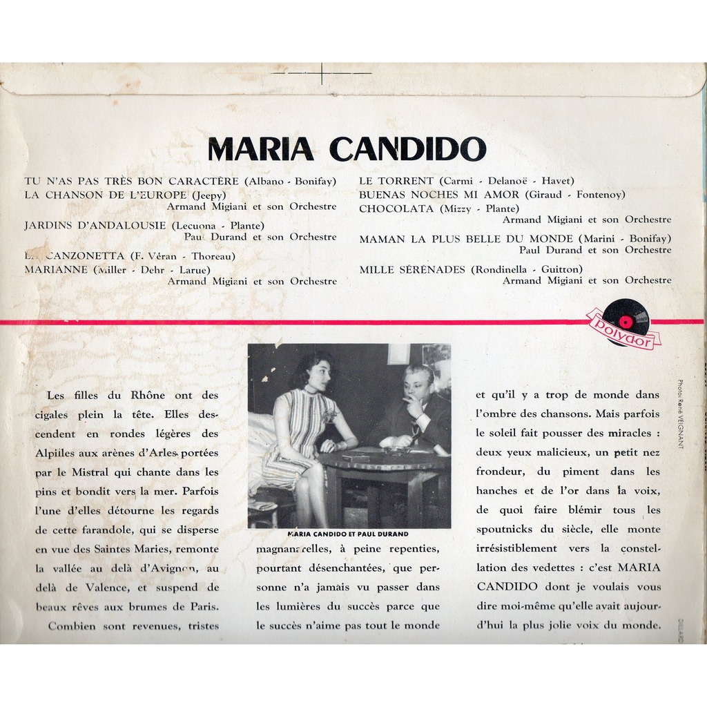 Maria candido de Maria Candido, 25 cm chez makartrecords Ref117285648