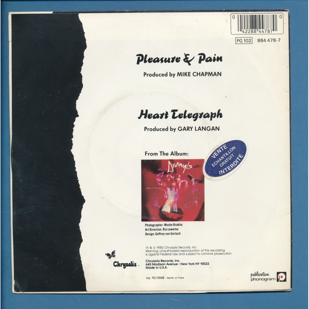 DIVINYLS Pleasure & Pain - heart telegraph