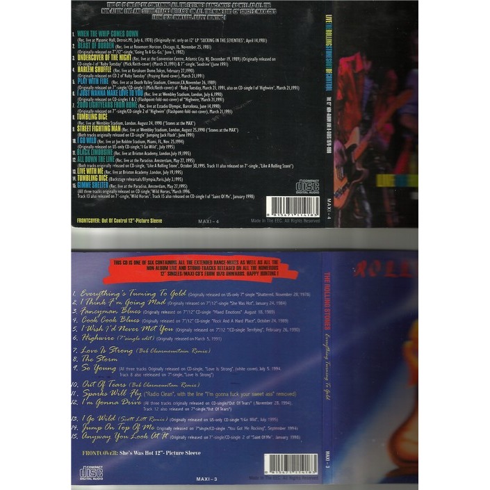  the rolling stones  -  4 cds 