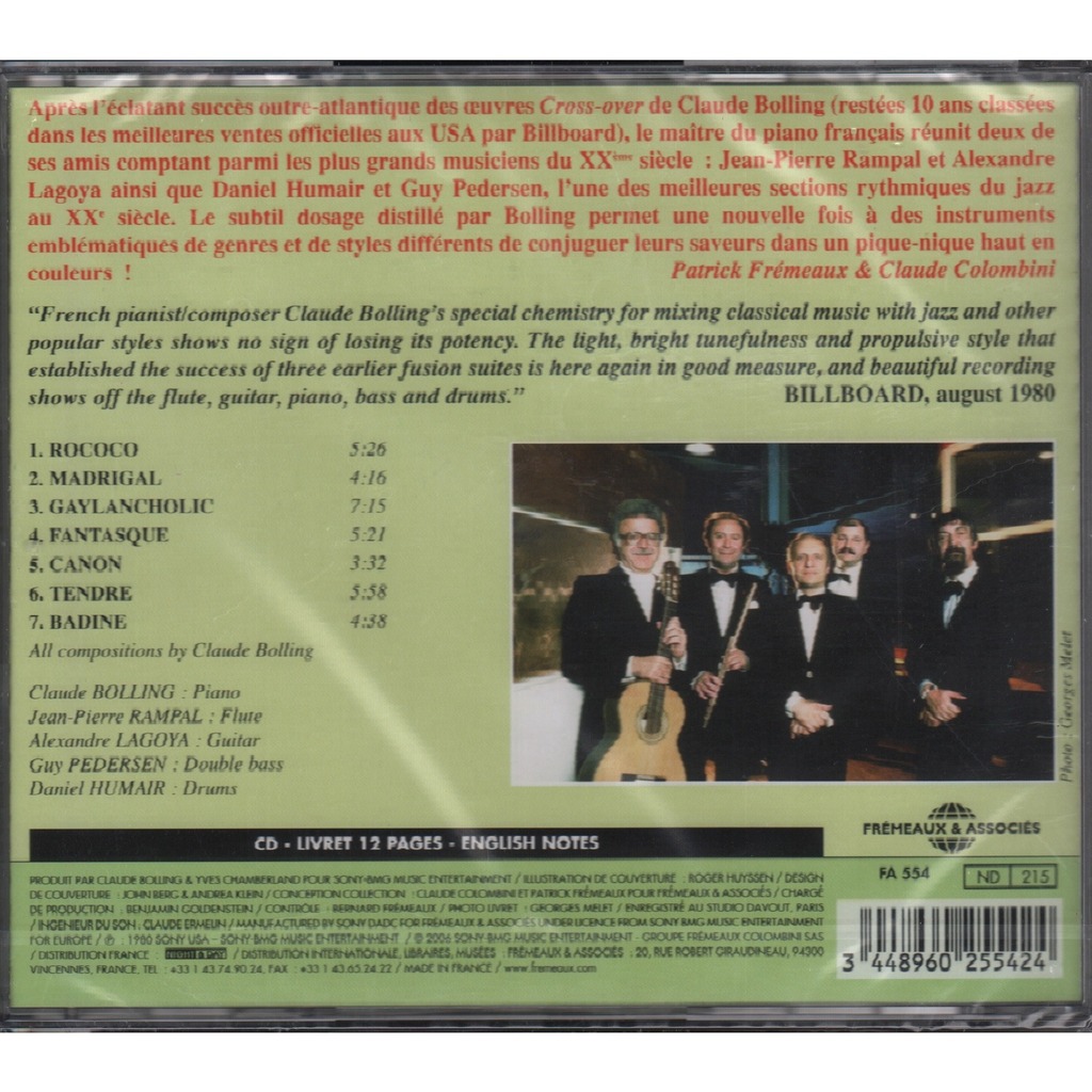 Picnic suite by Claude Bolling, CD with grigo Ref117321113